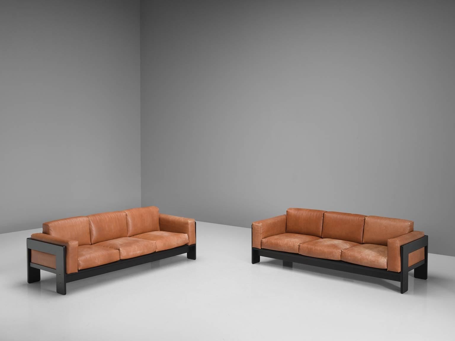 Italian Pair of 'Bastiano' Sofas by Tobia Scarpa for Knoll