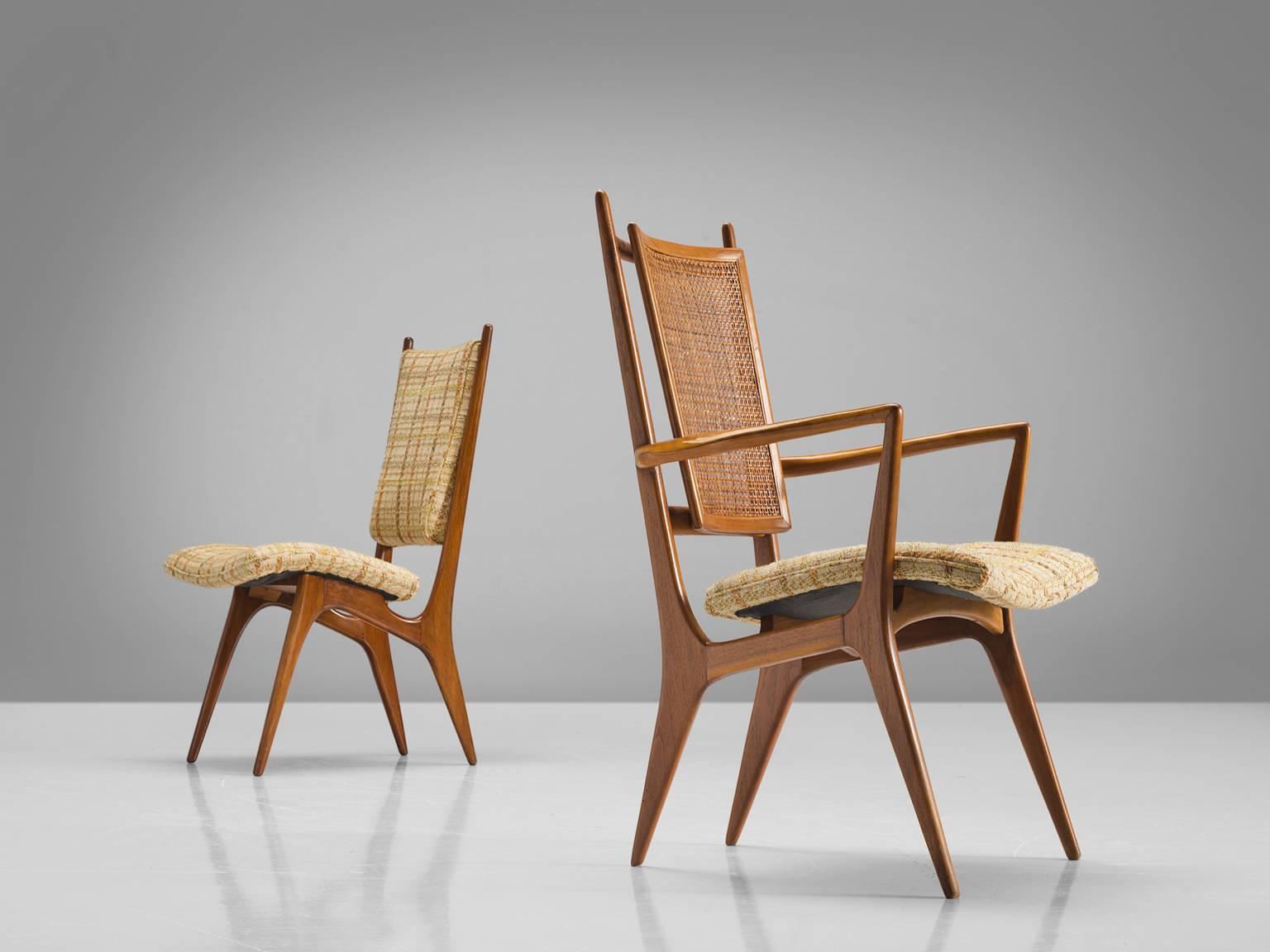 Mid-20th Century Vladimir Kagan for Dreyfuss Dining Set in Walnut