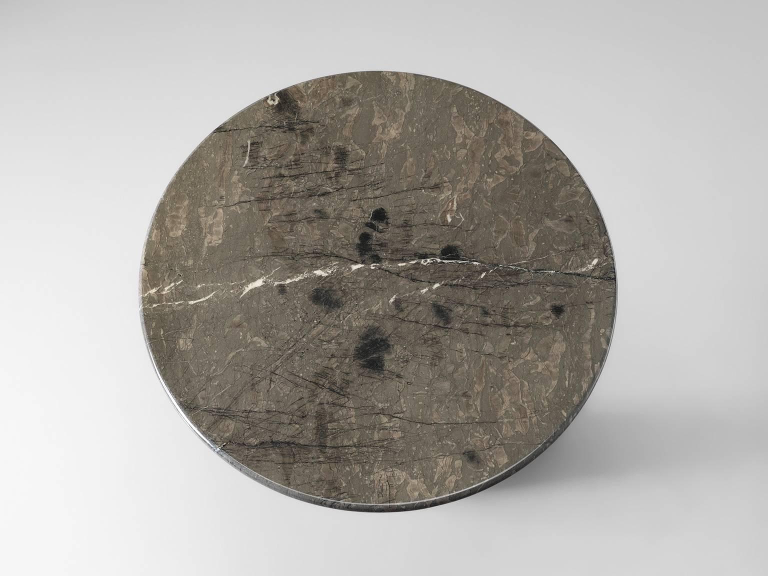 Mid-20th Century Angelo Mangiarotti Italian Grey Marble Dining Table