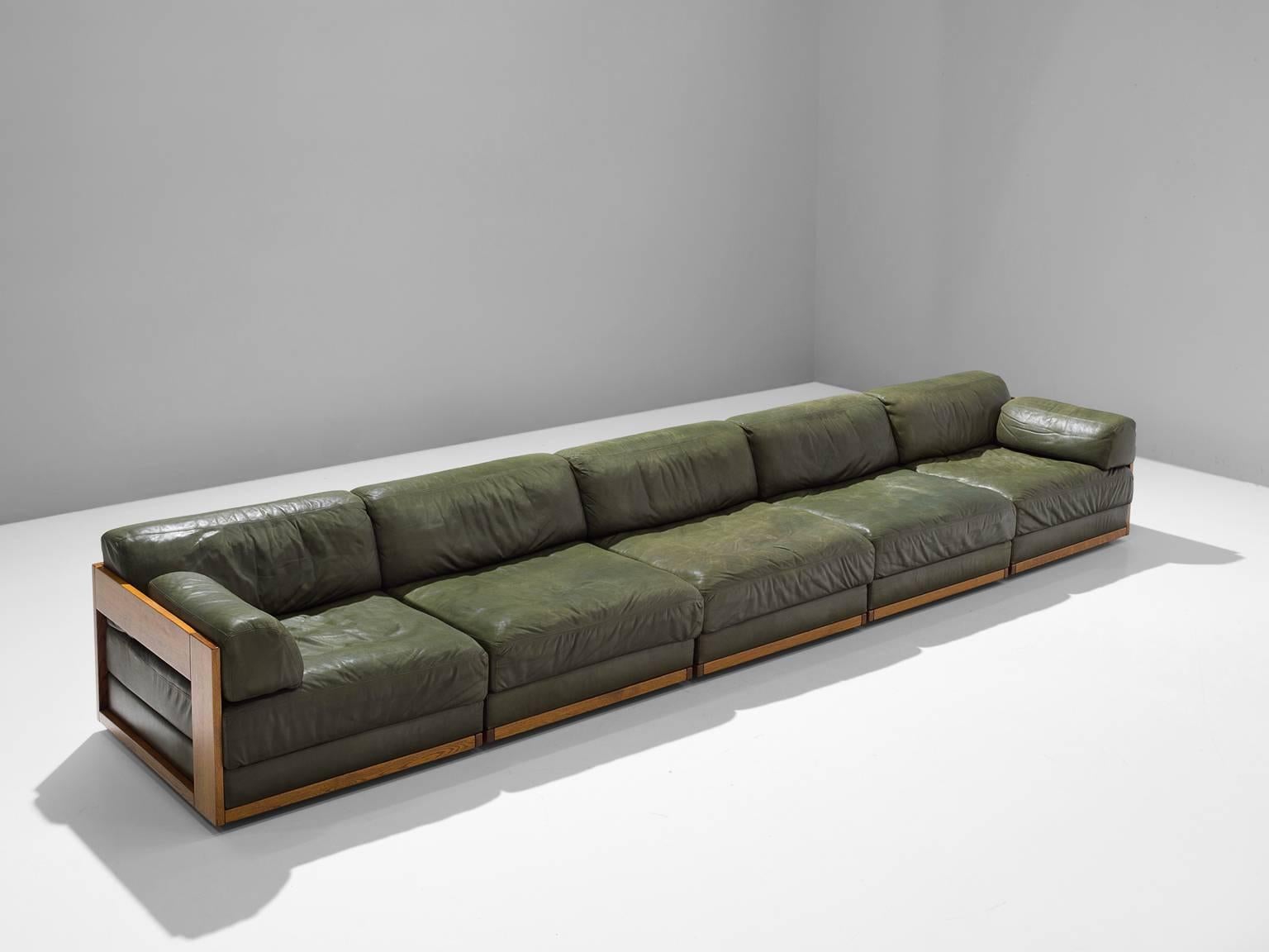 large green sectional