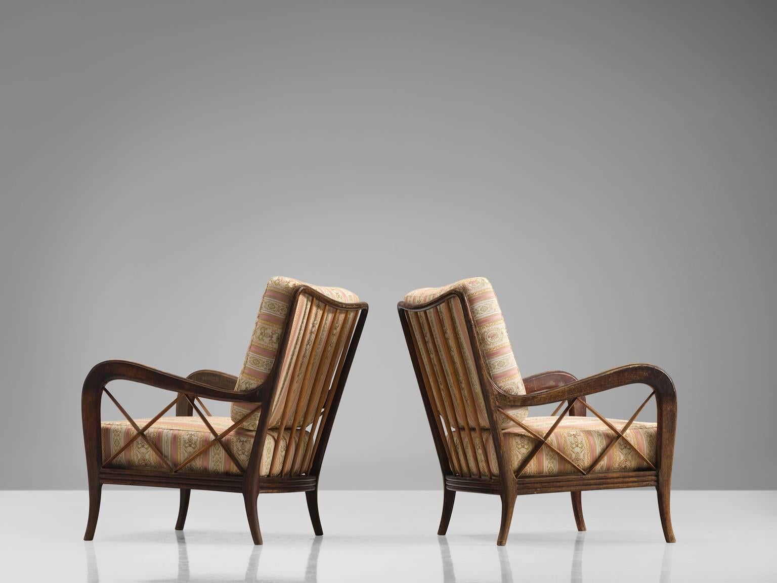 Mid-20th Century Italian Easy Chairs, circa 1960