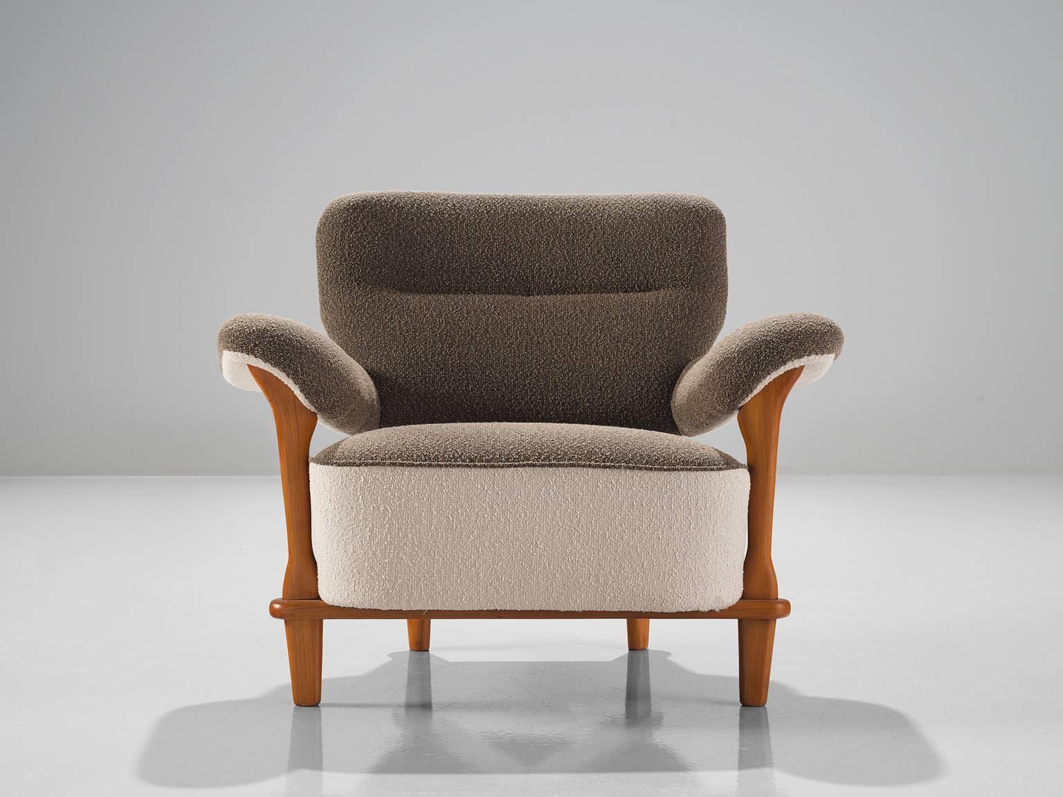 Mid-Century Modern Theo Ruth for Artifort Reupholstered 'Gentleman' Armchair