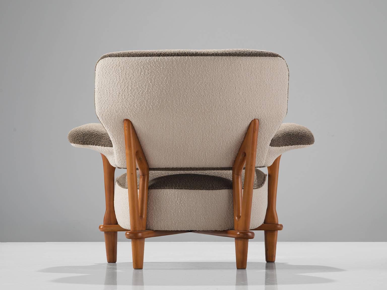 Theo Ruth for Artifort Reupholstered 'Gentleman' Armchair In Excellent Condition In Waalwijk, NL