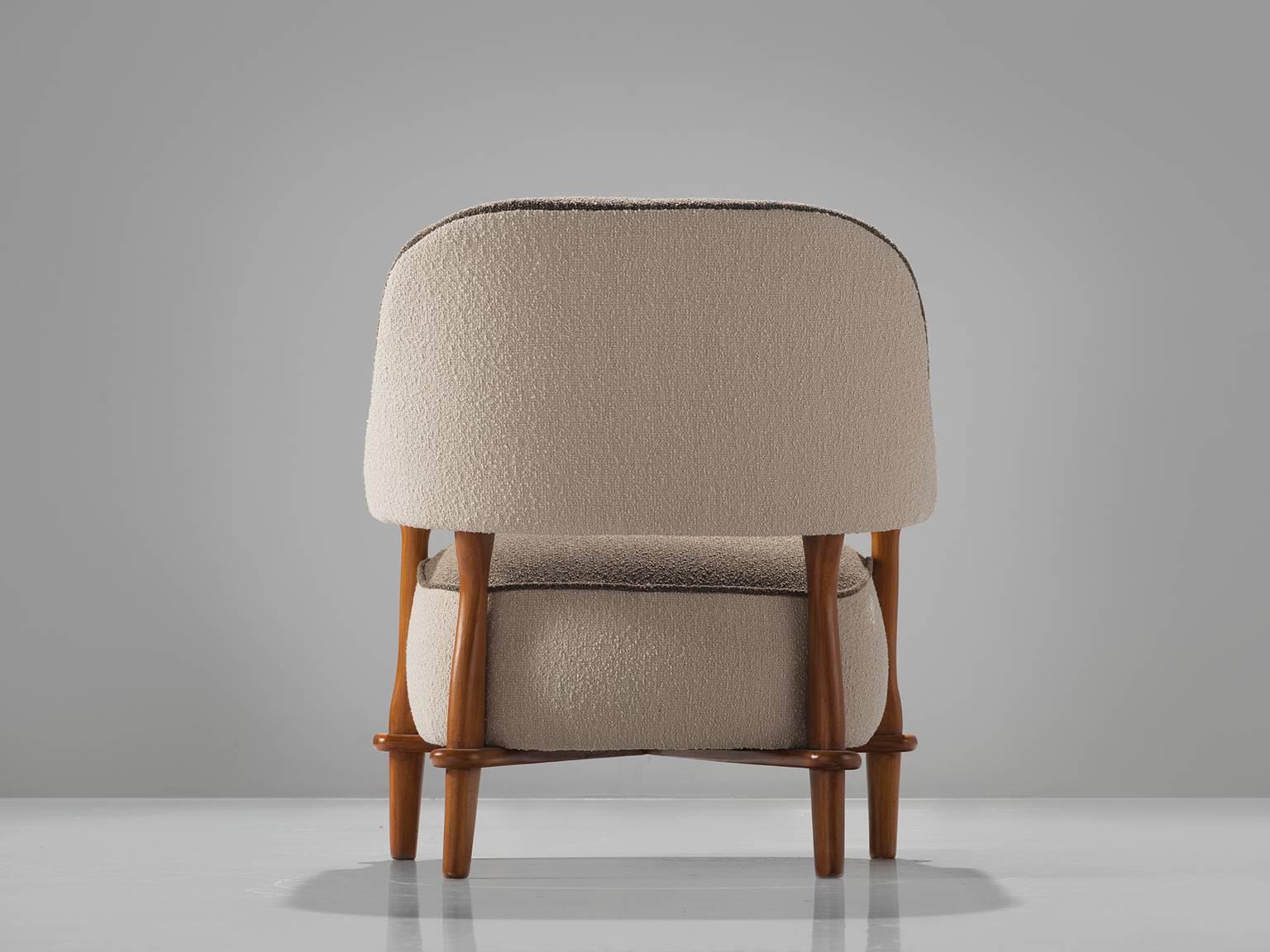 Theo Ruth for Artifort Reupholstered 'Lady' Armchair F109 In Good Condition In Waalwijk, NL