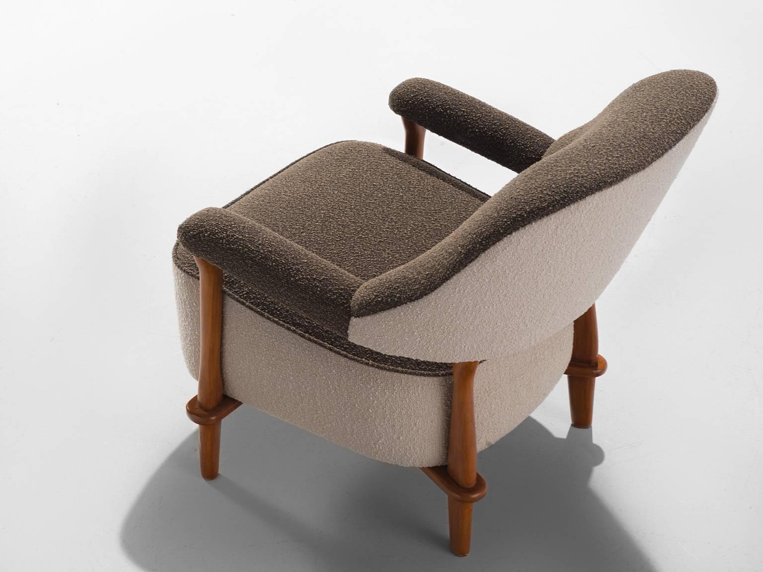 Theo Ruth for Artifort Reupholstered 'Lady' Armchair F109 1
