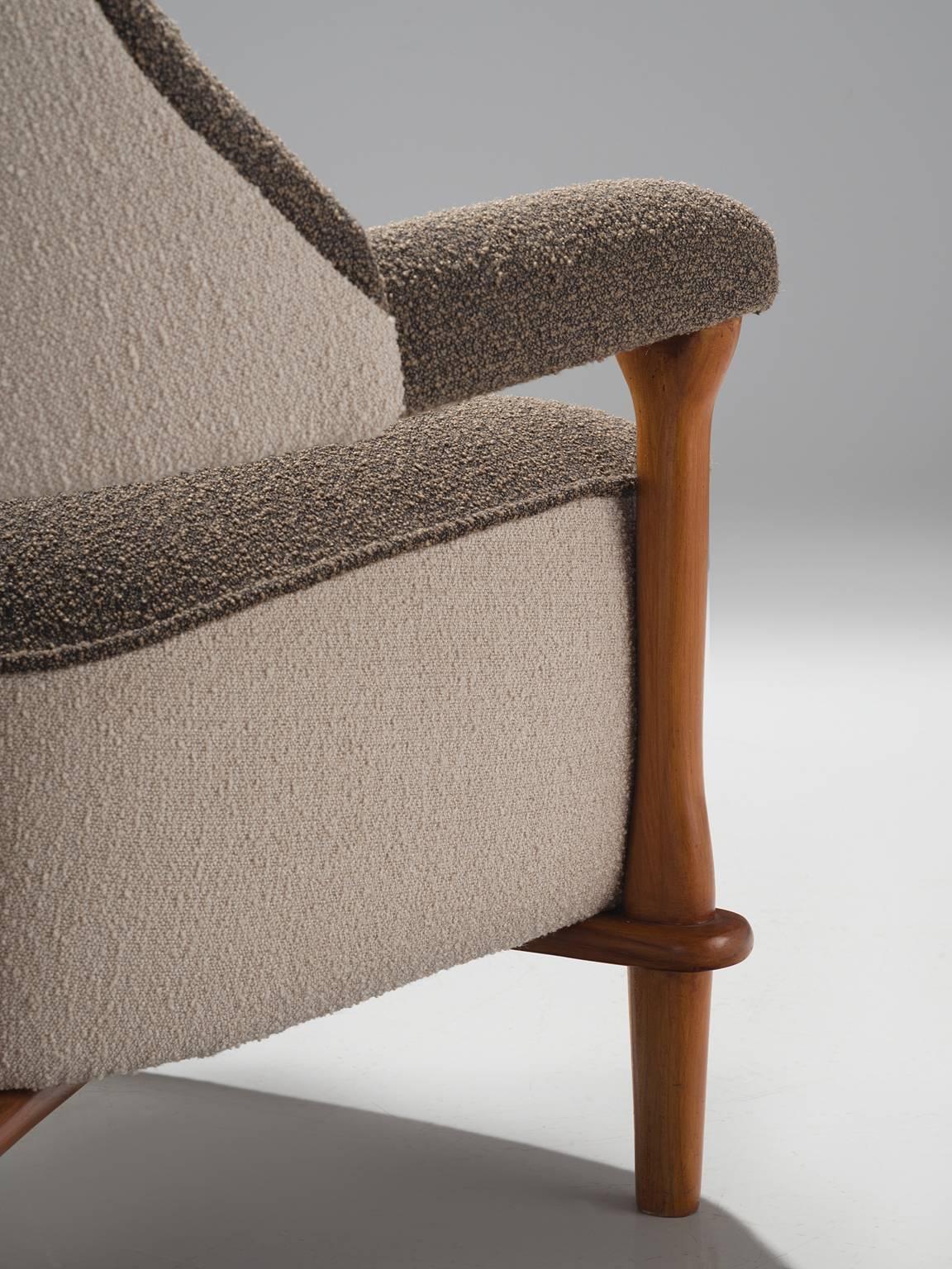 Fabric Theo Ruth for Artifort Reupholstered 'Lady' Armchair F109