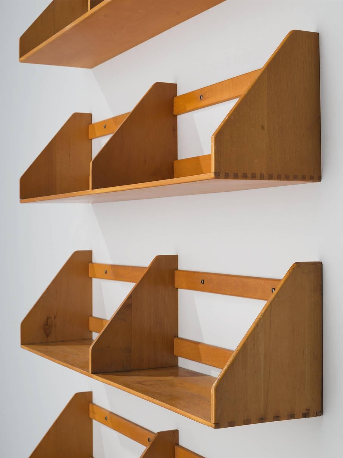 Scandinavian Modern Børge Mogensen Wall-Mounted Bookshelves
