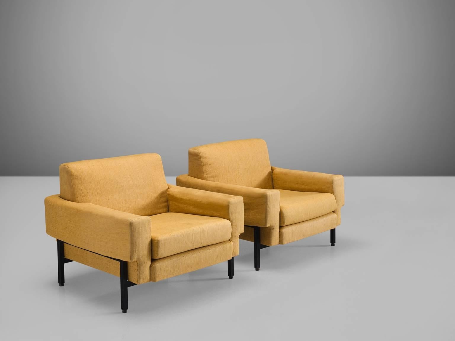 Mid-Century Modern Set of Two Italian Armchairs for Saporiti