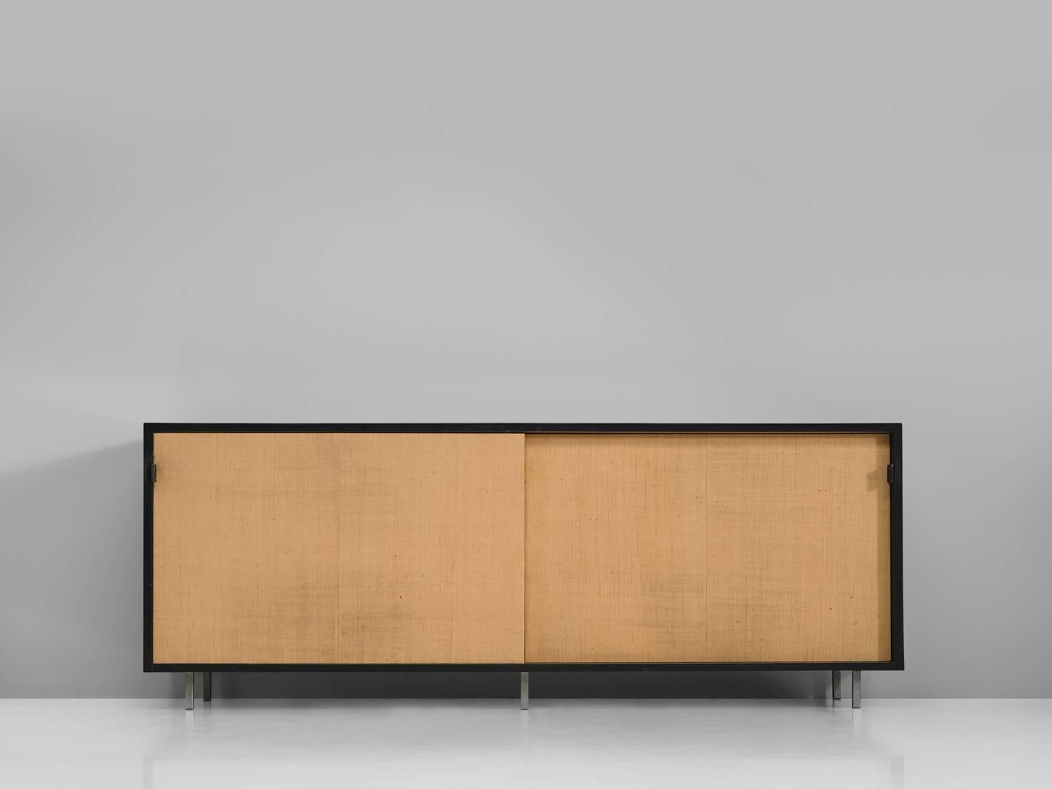 Mid-Century Modern Early Florence Knoll Seagrass Credenza for Knoll