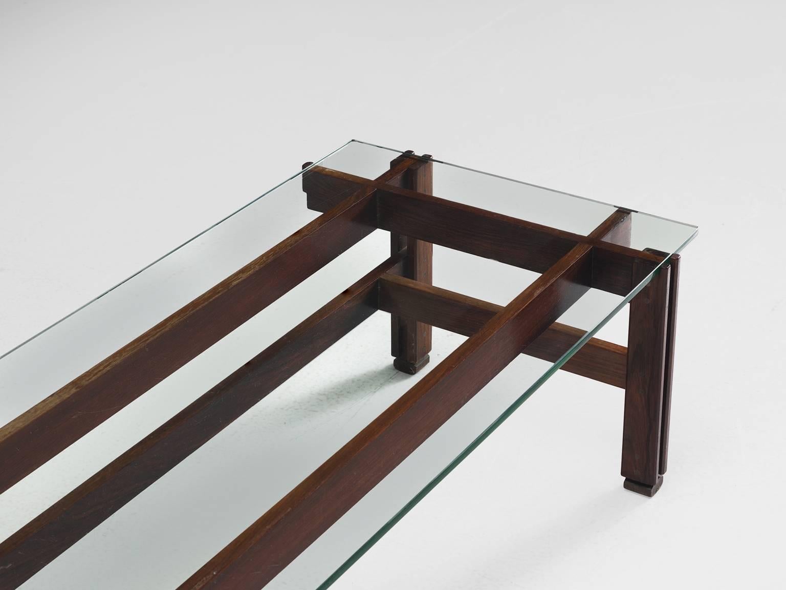 Mid-20th Century Ico Parisi for Cassina Rosewood Coffee Table
