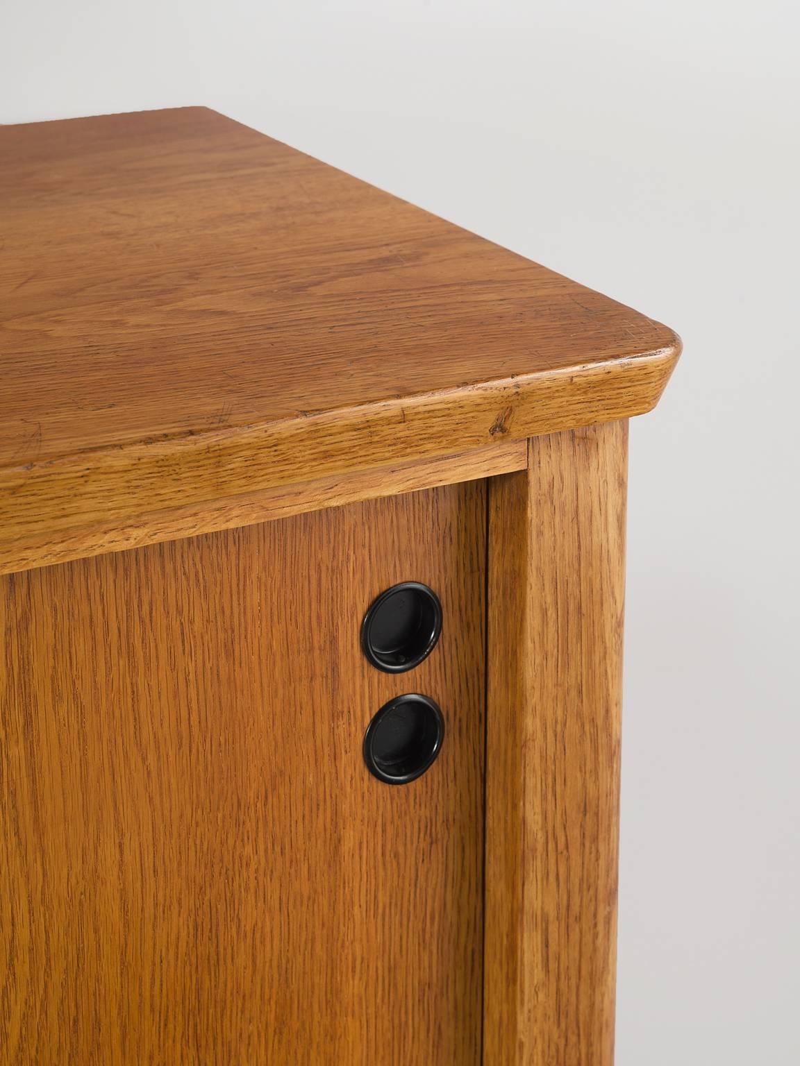 Lucite Rene Gabriel Oak Credenza, 1930s