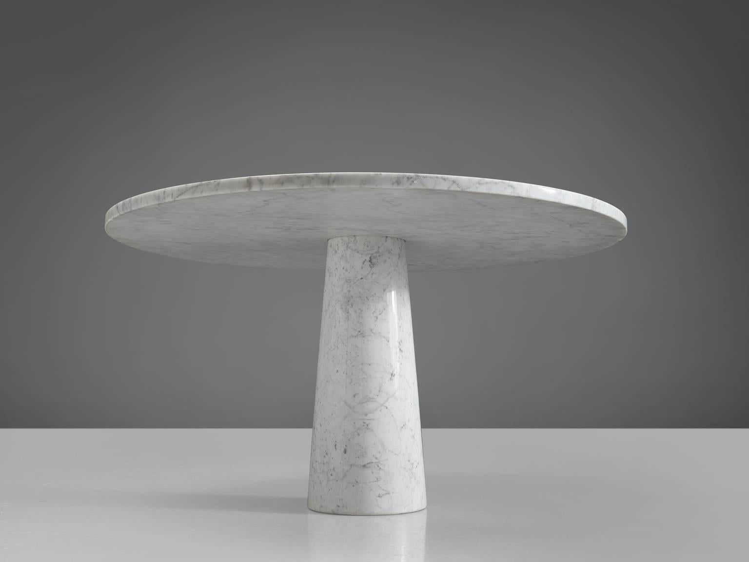 Italian Angelo Mangiarotti Postmodern Marble Centre Table, 1970s