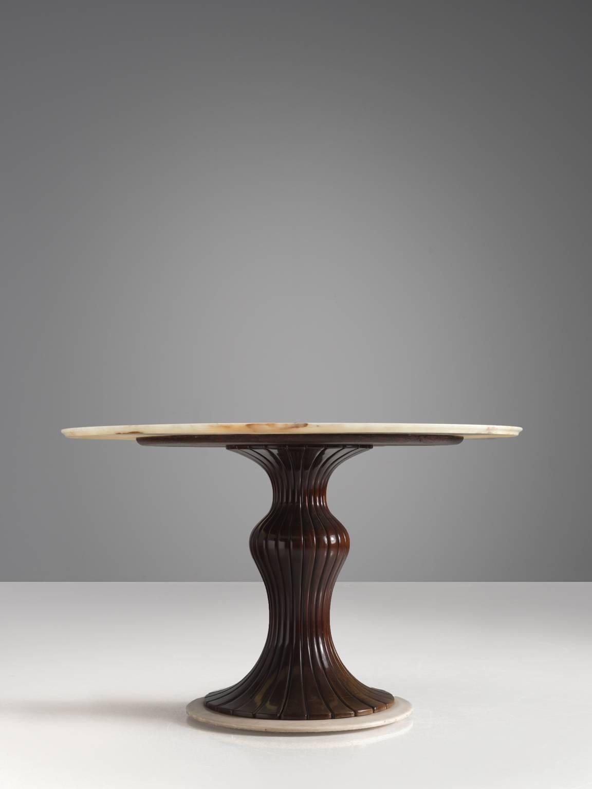 Mid-Century Modern Osvaldo Borsani Marble Center Table