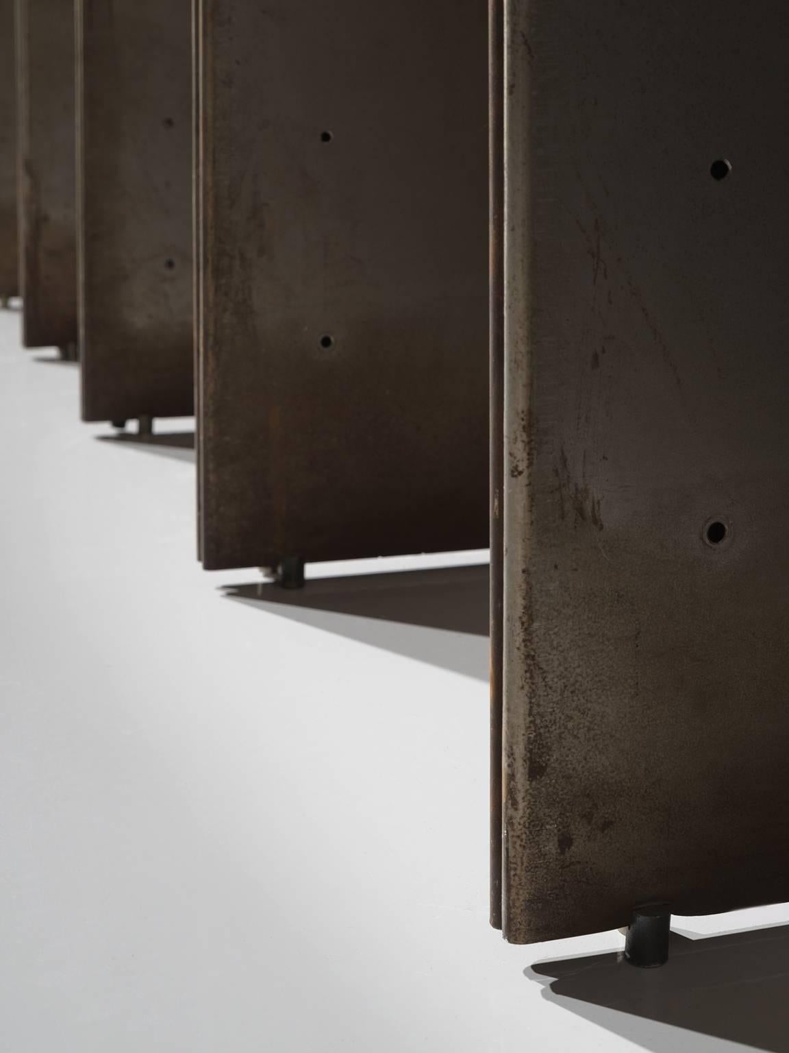 Steel Carla Venosta and Guido Zimmerman Shelving Unit