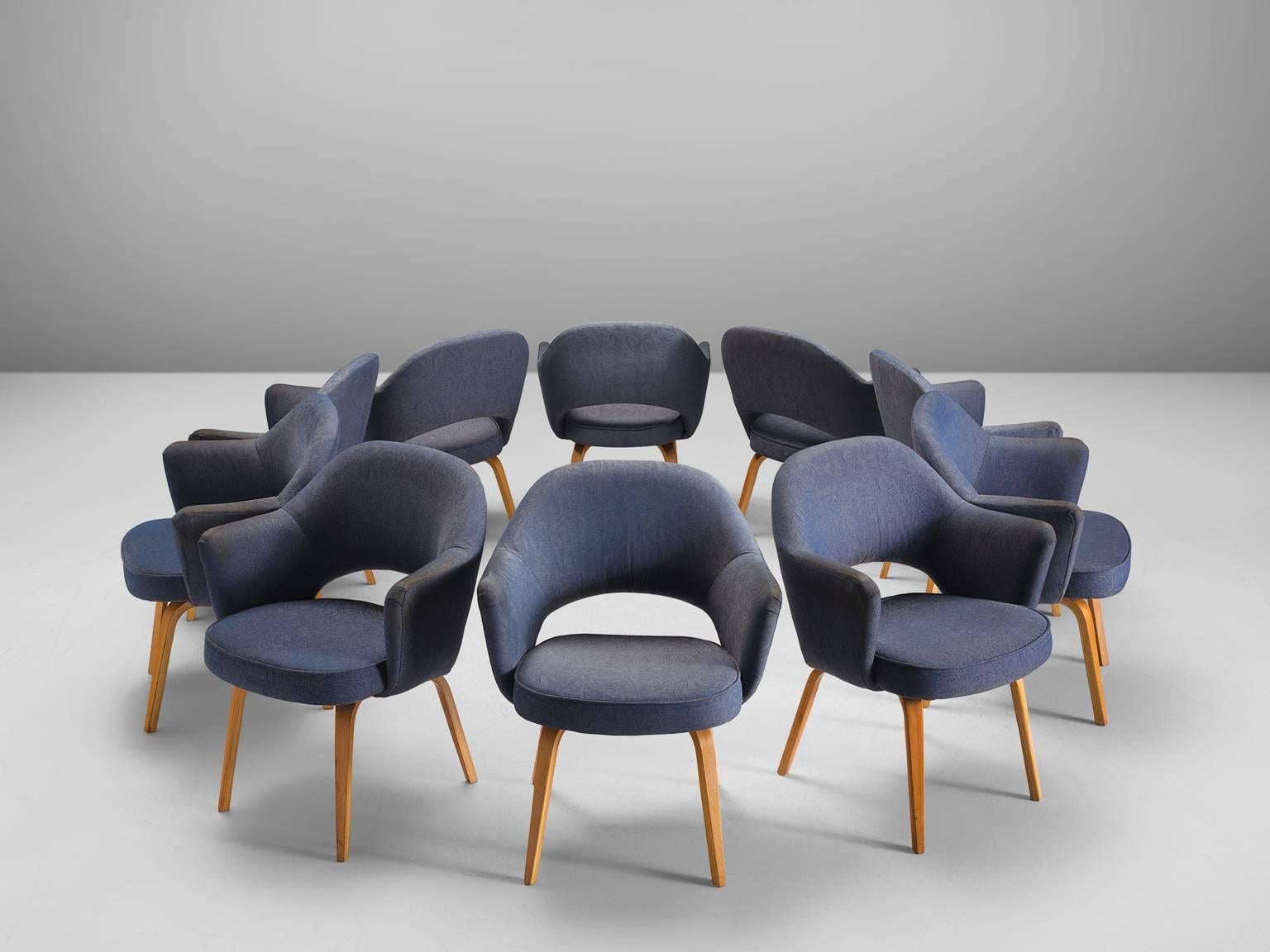 Mid-Century Modern Eero Saarinen Set of Ten Executive Chairs for Knoll