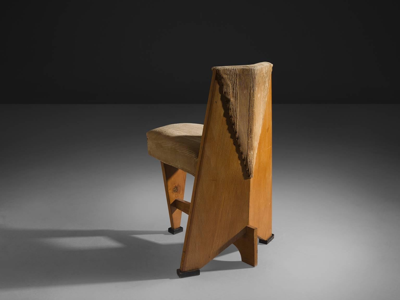 Early 20th Century Dutch Art Deco Chair by Laurens Groen, circa 1928