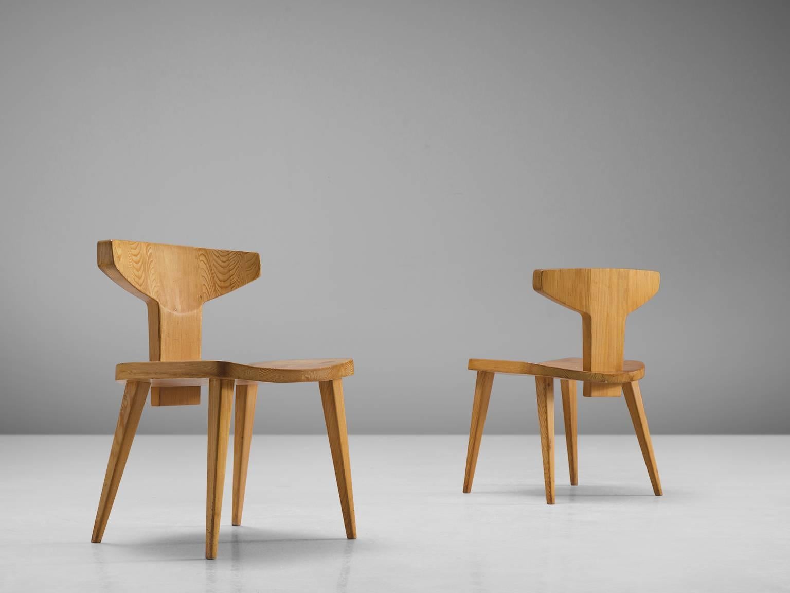 Jacob Kielland-Brandt Set of Nine Dining Chairs In Good Condition In Waalwijk, NL