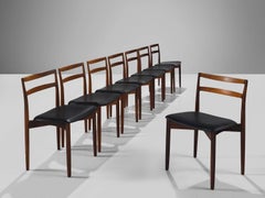 Harry Østergaard Set of Eight Rosewood Dining Chairs