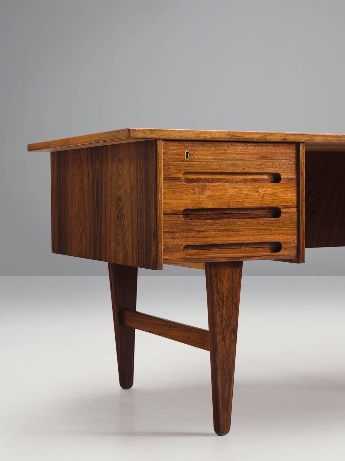 Mid-20th Century Kai Kristiansen Freestanding Rosewood Desk