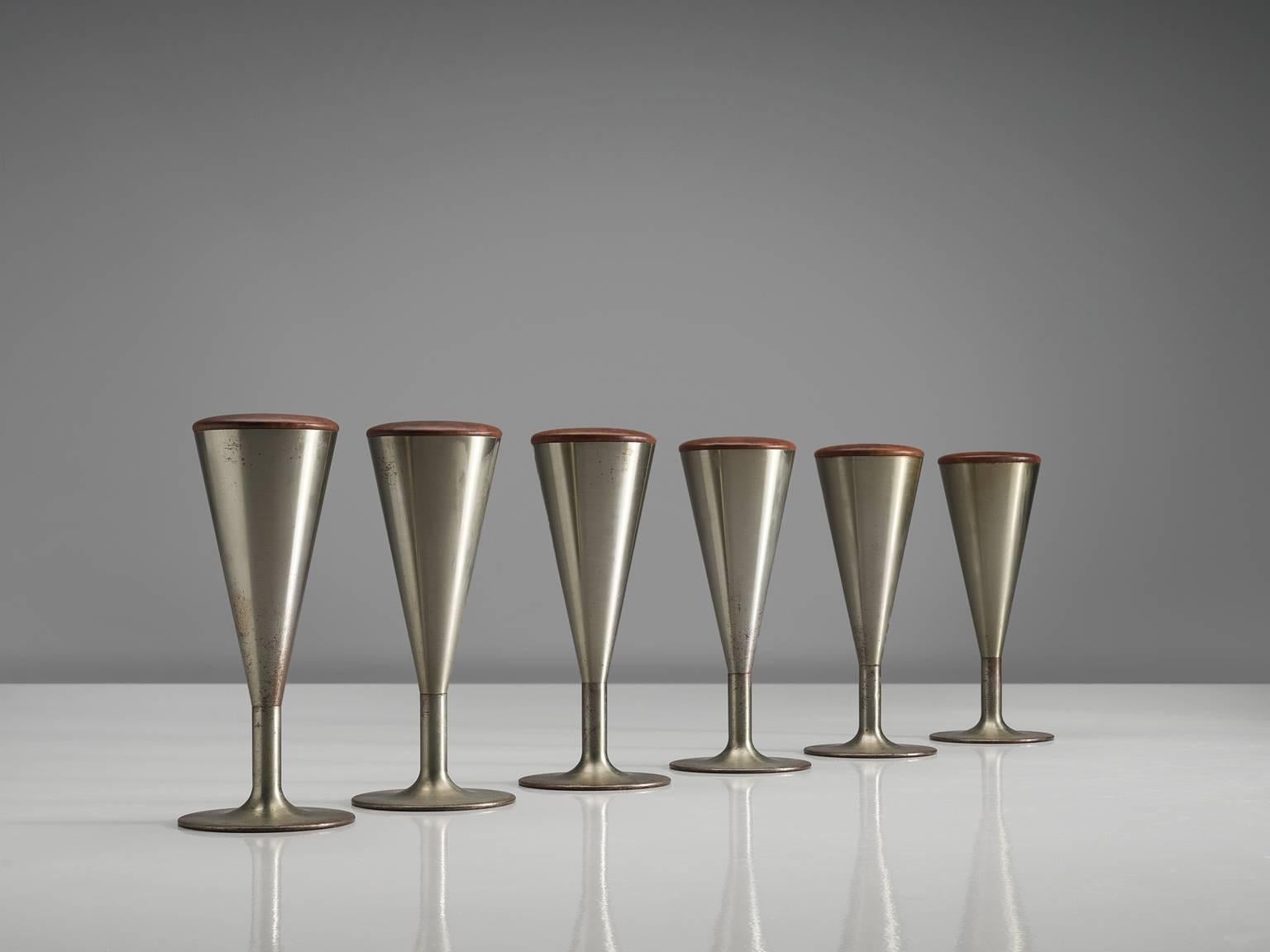 Scandinavian Modern Swedish Set of Bar Stools by Leo Thafvelin for Johanson Design