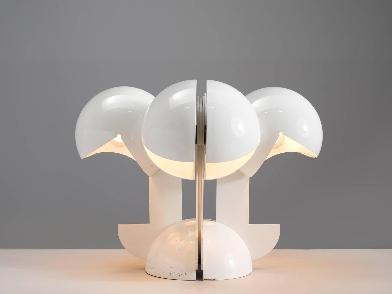 Gae Aulenti La Ruspa Four Shades Lamp for Martinelli Luce In Good Condition In Waalwijk, NL