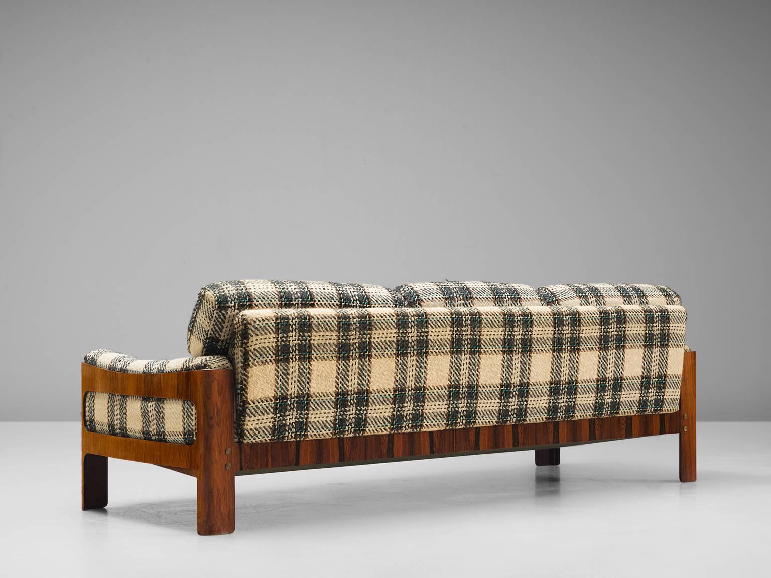 Mid-20th Century Danish Three-Seater Sofa in Rosewood 