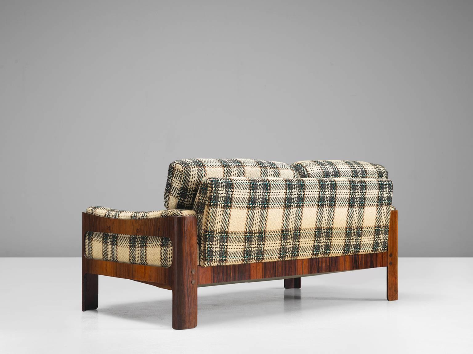 Mid-20th Century Danish Two-Seater Rosewood Sofa 