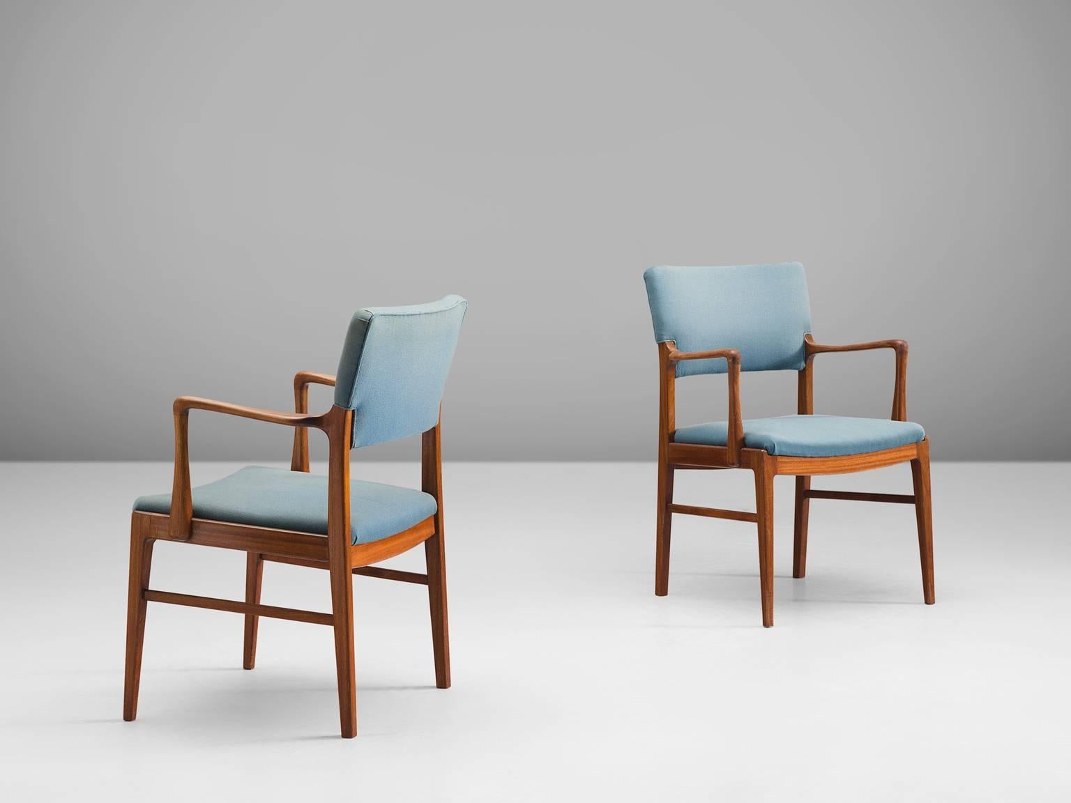 Mid-20th Century Set of Scandinavian Dining Chairs in Teak