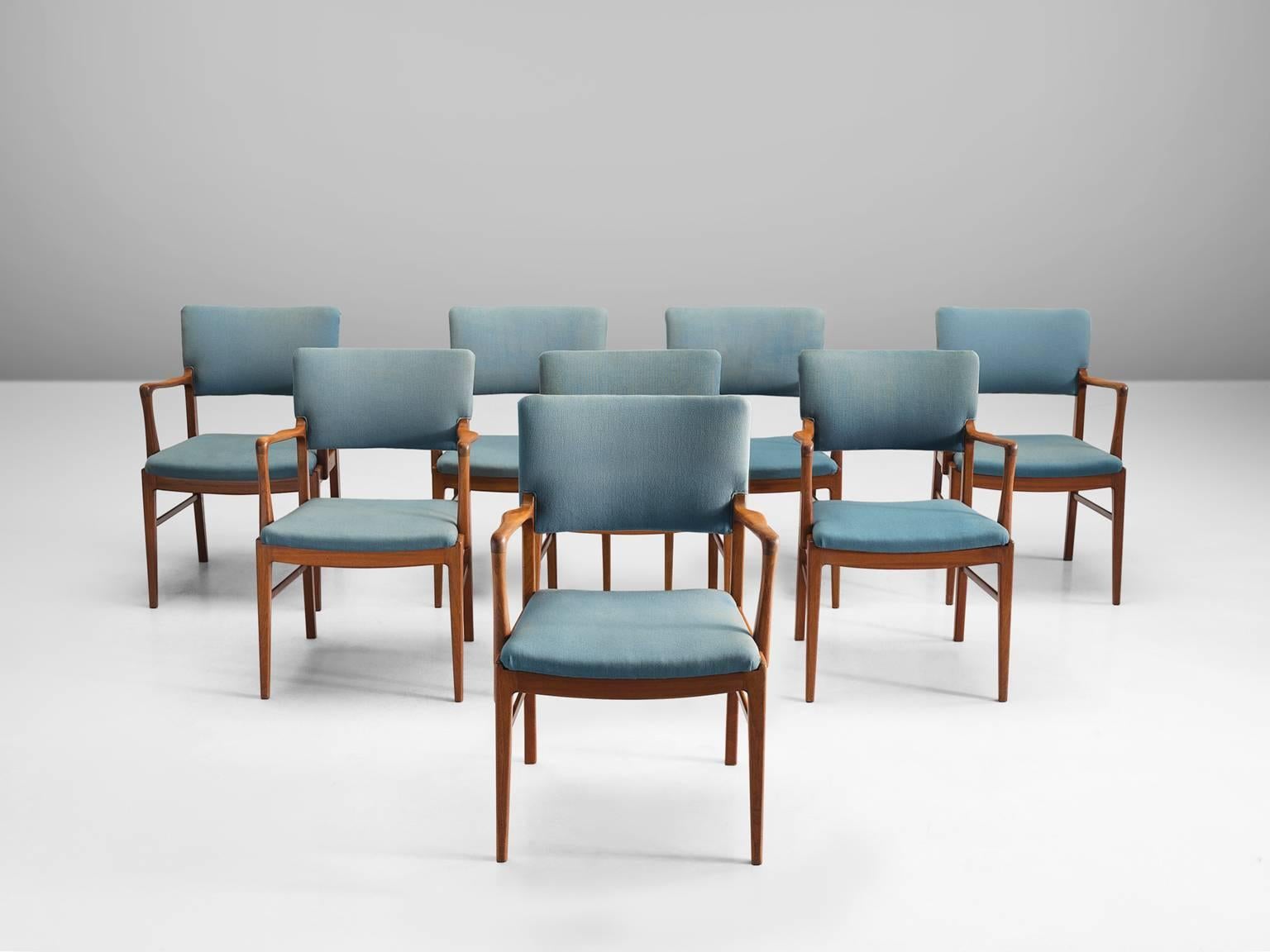 Danish Set of Scandinavian Dining Chairs in Teak