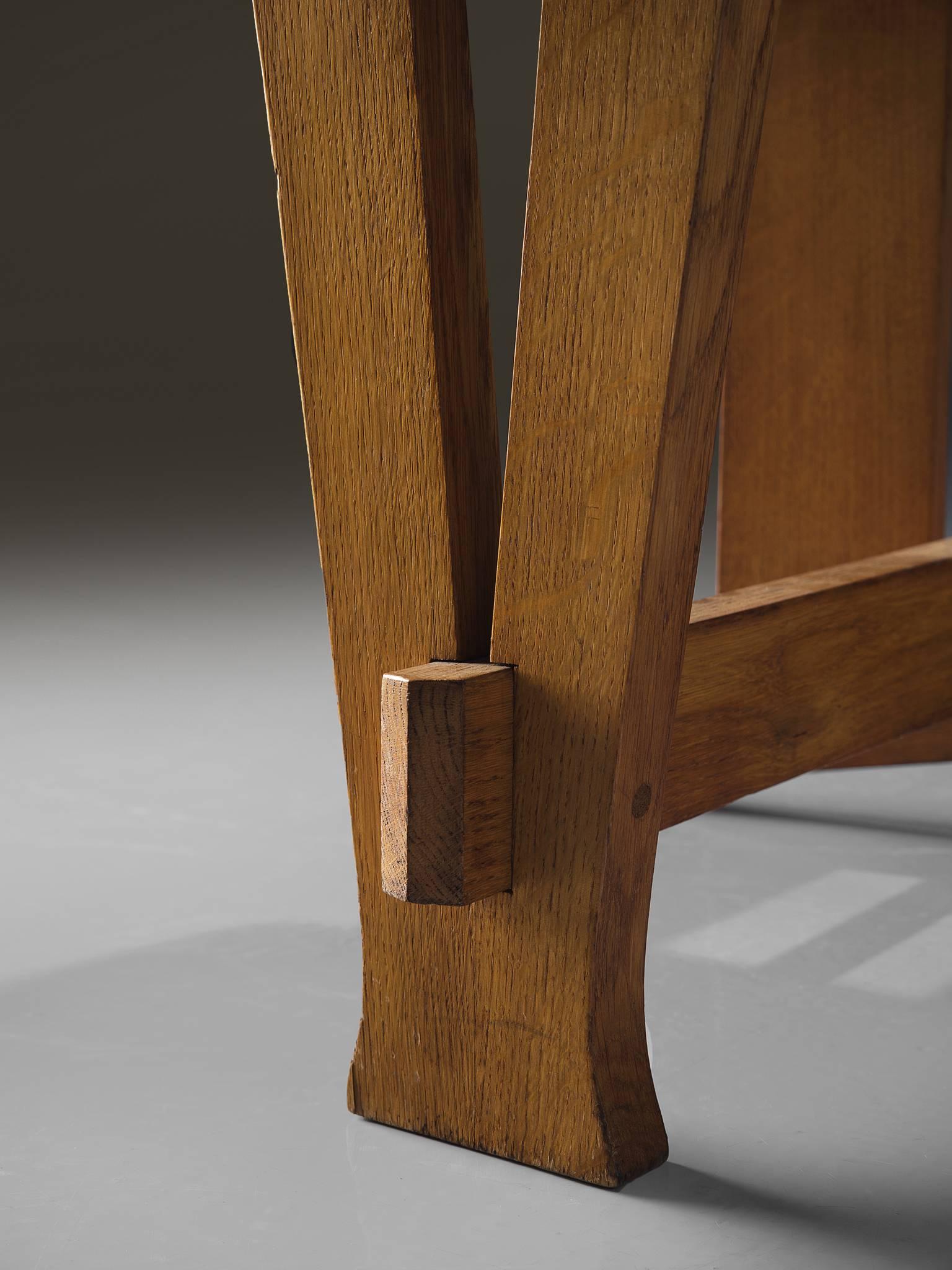 Fabric Dutch Art Deco Chair by Laurens Groen, circa 1928