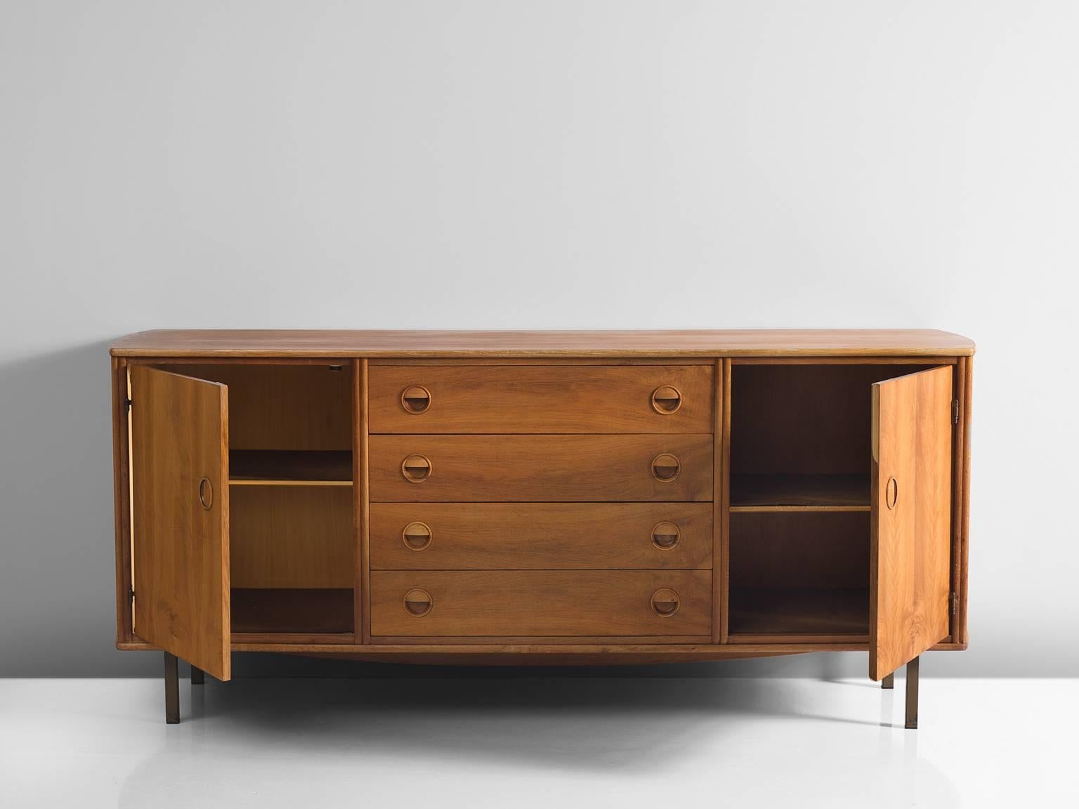 Dutch William Watting for Fristho Cabinet in Teak and Brass