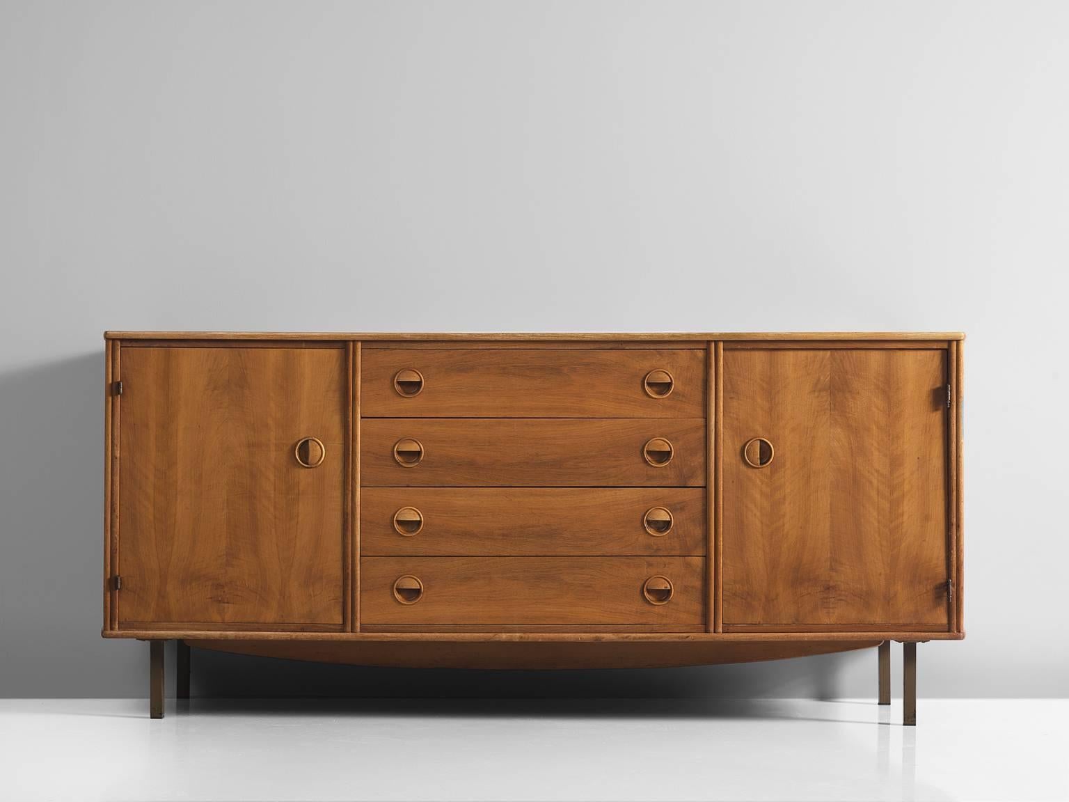 Mid-Century Modern William Watting for Fristho Cabinet in Teak and Brass