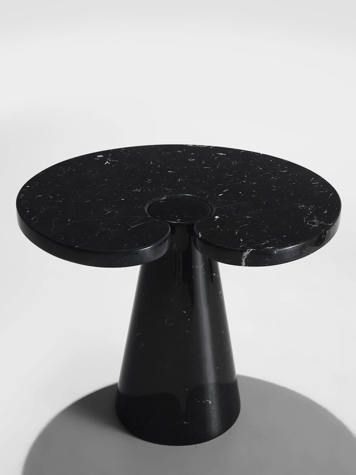 Late 20th Century Angelo Mangiarotti Eros Black Marble Cocktail Tables