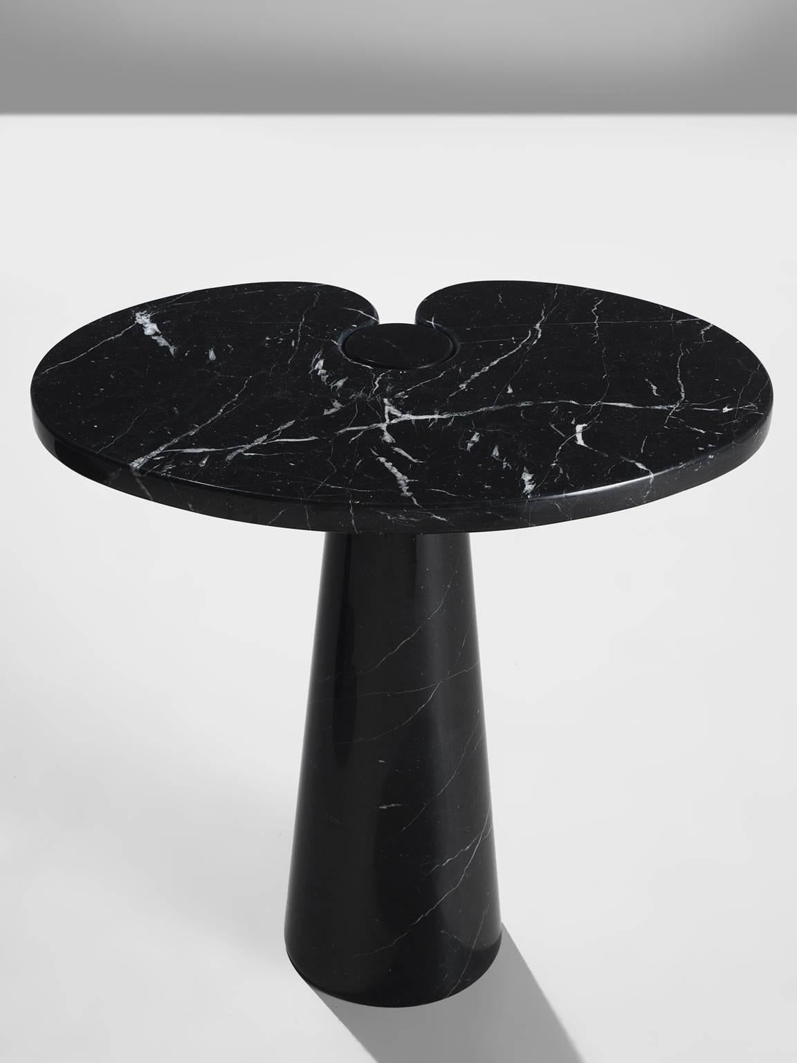 Angelo Mangiarotti Eros Black Marble Cocktail Tables In Good Condition In Waalwijk, NL
