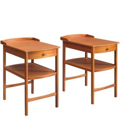 Carl Malmsten for Bodafors Mahogany Side Tables