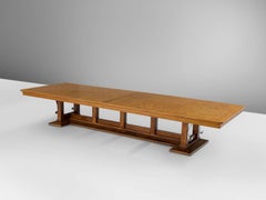 Large French Oak Table, circa 1940