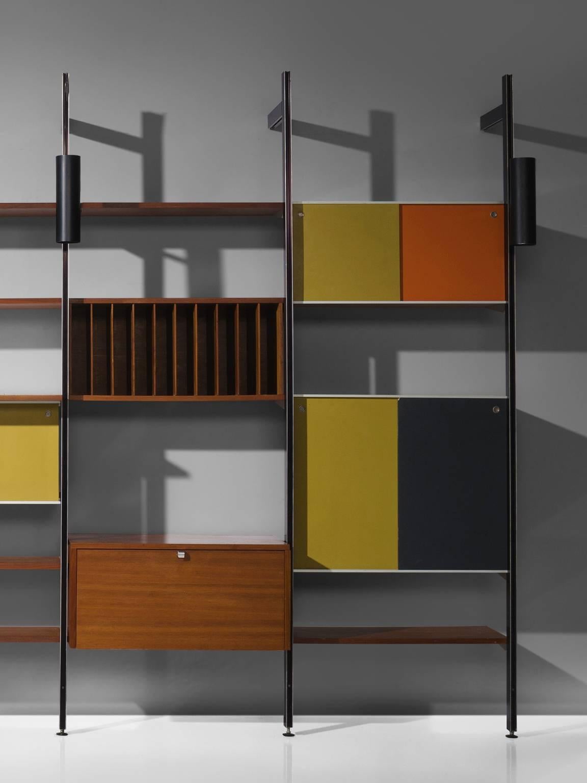 Mid-Century Modern George Nelson for Herman Miller CSS Walnut Wall Unit 