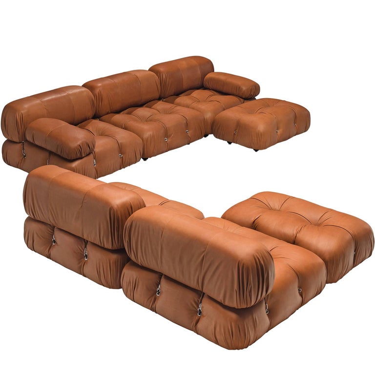 Mario Bellini Customizable Camaleonda Modular Leather Sofa For Mario Bellini Customizable Camaleonda Modular Leather Sofa
