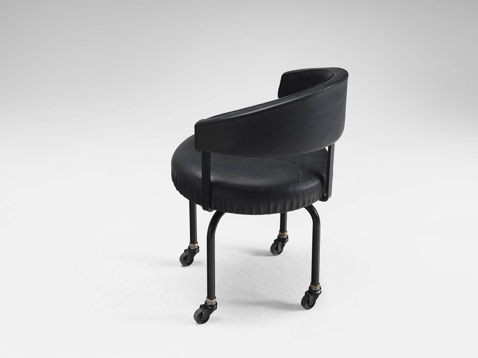 Dutch Executive Chair by Architect Wim Den Boon In Good Condition In Waalwijk, NL