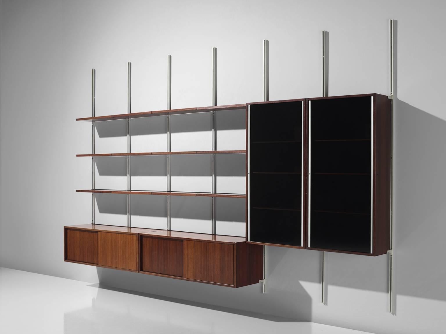 Italian Large Osvaldo Borsani Wall Unit for Tecno, 1950s