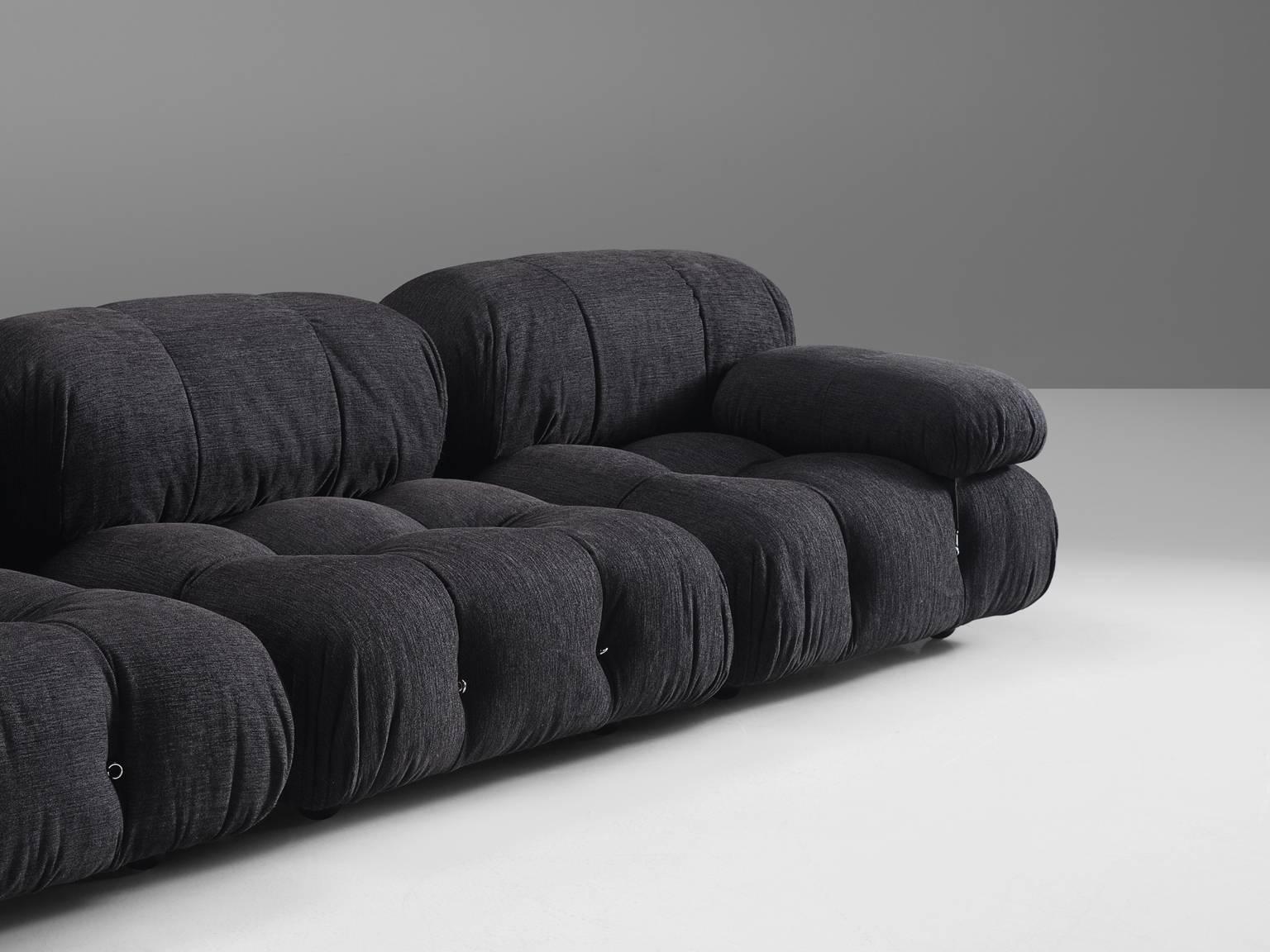 Fabric Listing for B: Mario Bellini 'Camaleonda' newly upholstered in grey velvet