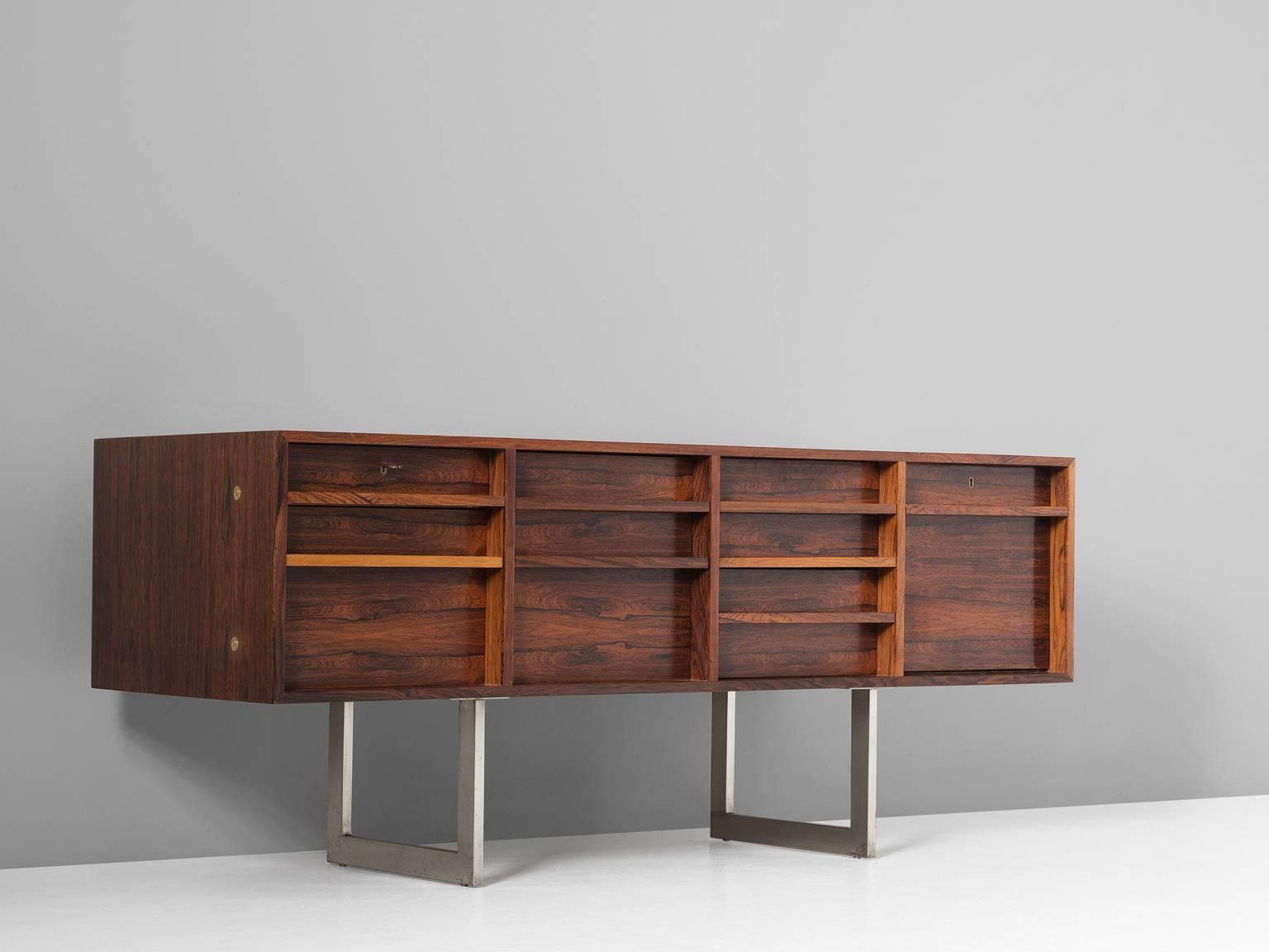 Mid-Century Modern Bodil Kjaer Freestanding Rosewood Sideboard