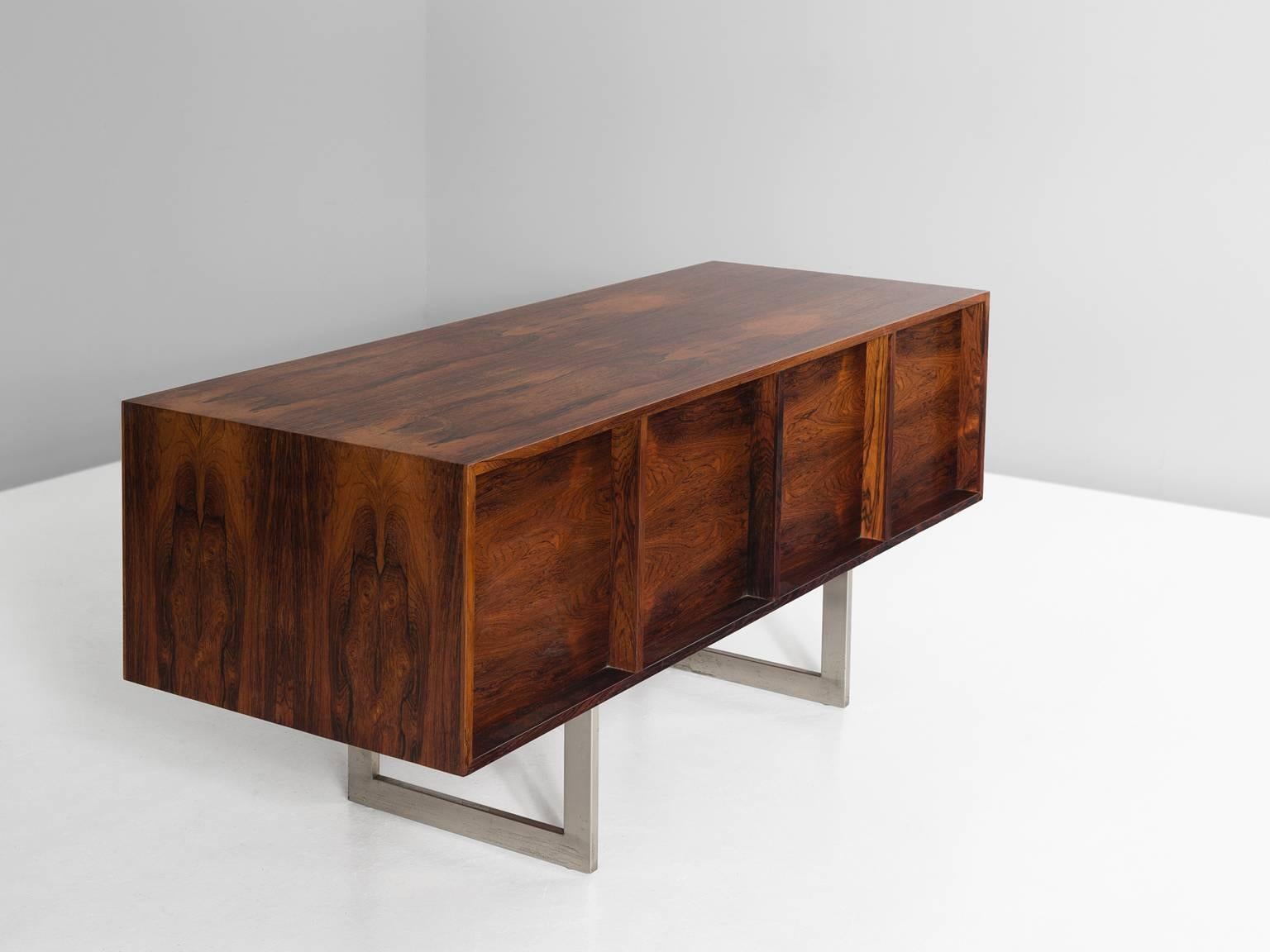 Danish Bodil Kjaer Freestanding Rosewood Sideboard