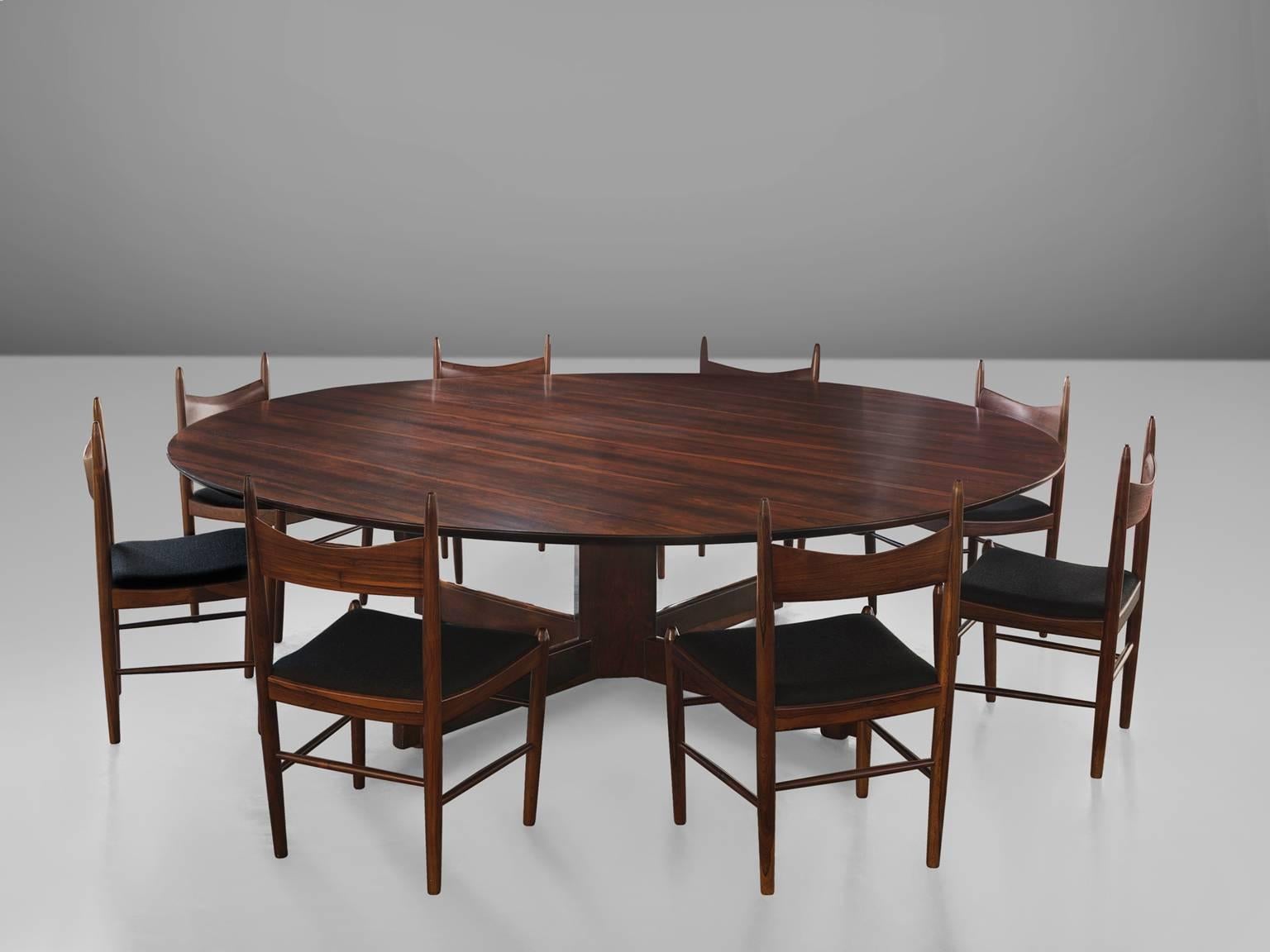Mid-Century Modern Sergio Rodriguez Very Large Custom-Made Dining Table