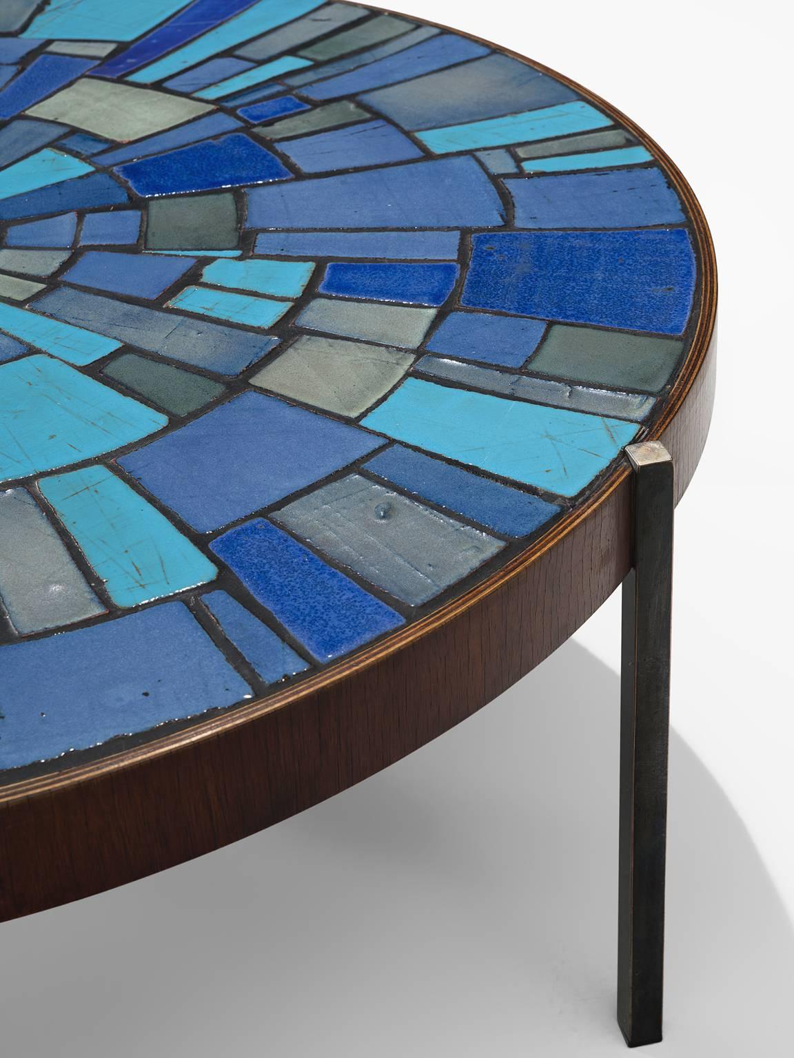 Mid-Century Modern Rogier Vandeweghe for Amphora Mosaic Coffee Table