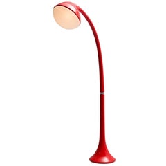 Fabio Lenci Italian Red Floor Lamp