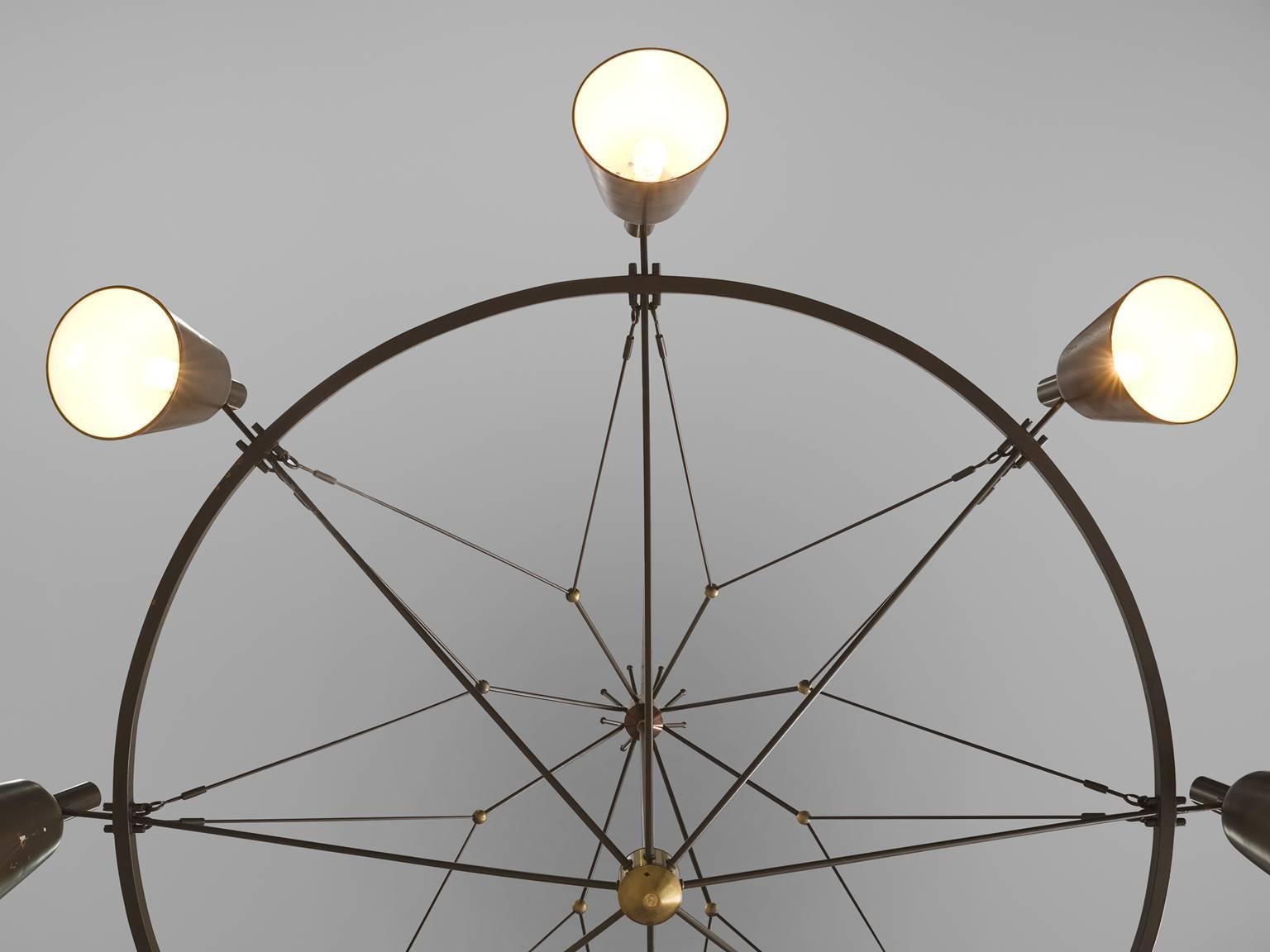 Large Dutch Chandelier, circa 1950 4