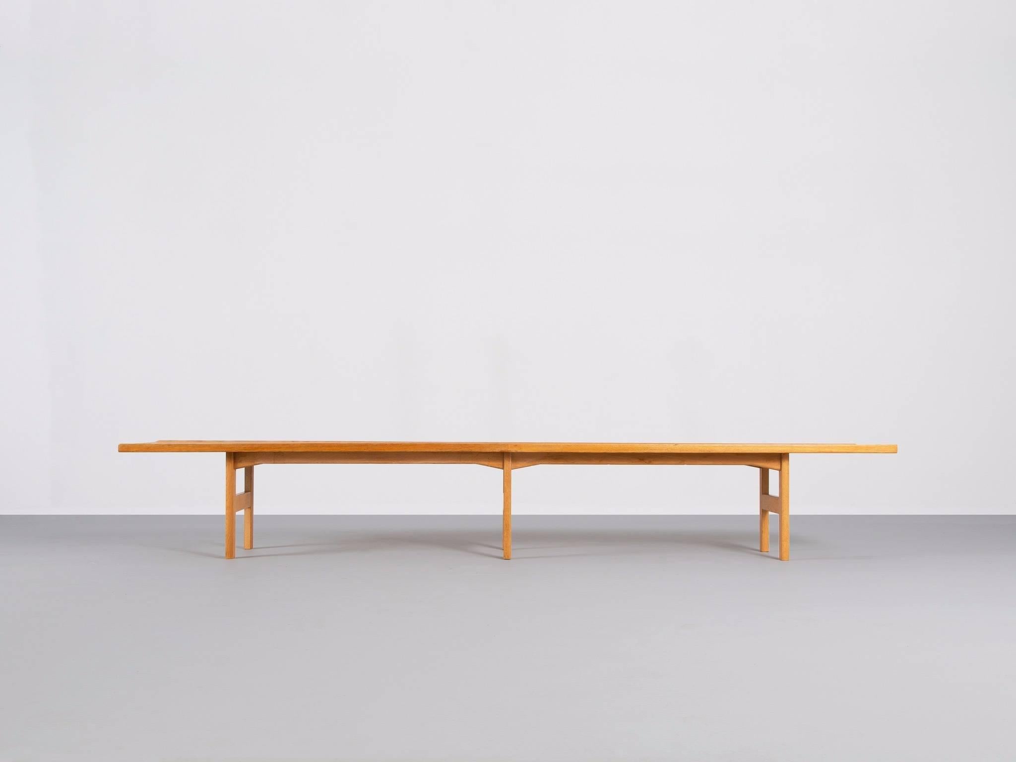 Scandinavian Modern Tove & Edvard Kindt Larsen Bench in Oak