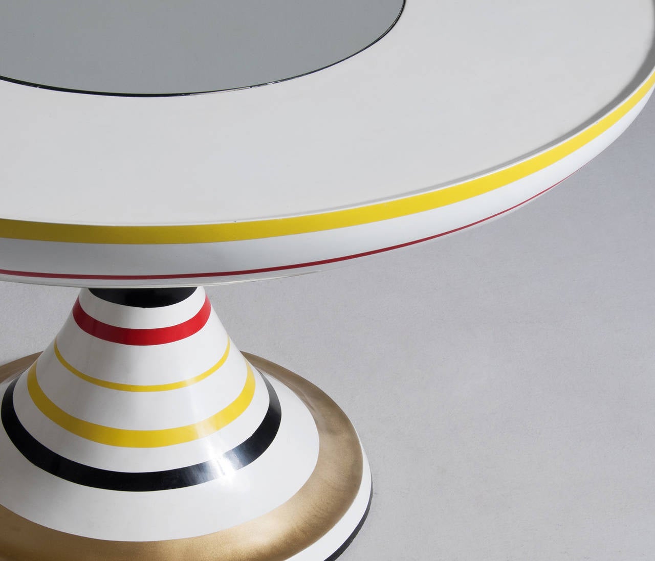 Post-Modern Valentina Audrito Colorful Round Pedestal Table