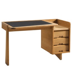 Guillerme et Chambron Desk in Oak by France, 1960s